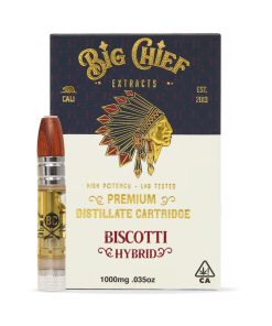 Big Chief THC Cartridge 1G – Biscotti